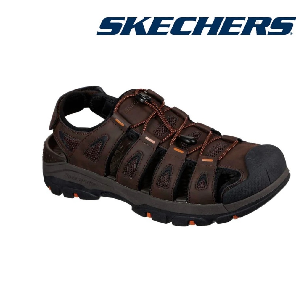 Skechers Men's Dark Brown Adventure Sandals